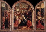 CORNELISZ VAN OOSTSANEN, Jacob Triptych of the Adoration of the Magi fd oil painting artist